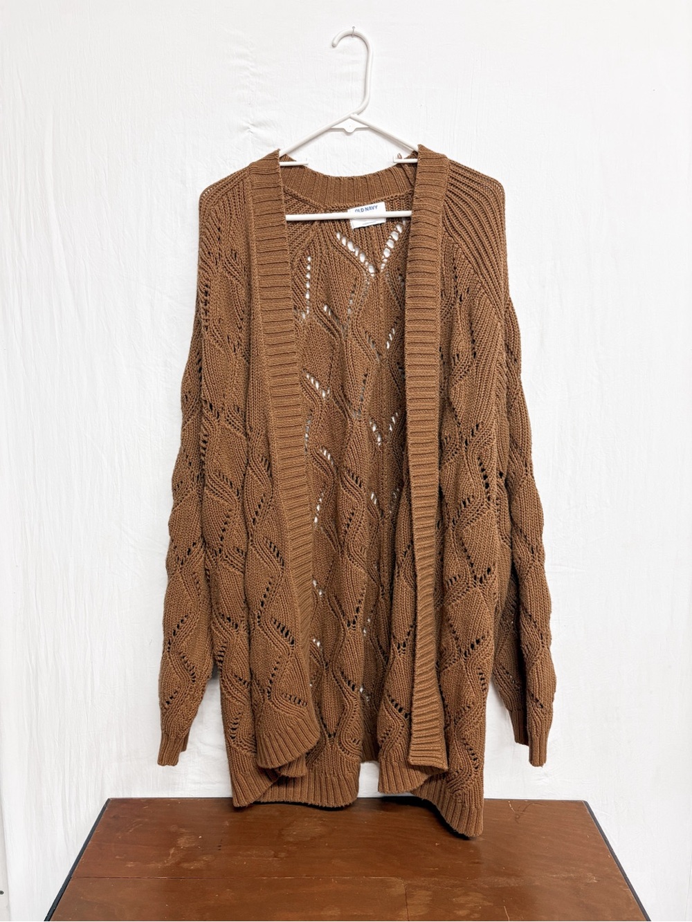 Old Navy Brown Knit Cardigan